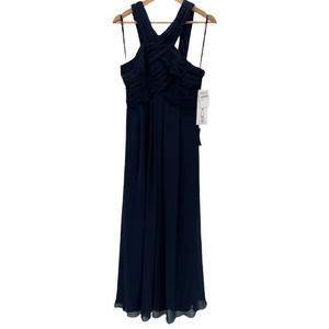 #Levkoff Bridesmaid Dress Criss Cross Chiffon 8